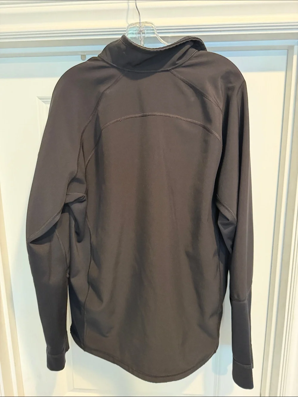 The North Face Black Half-Zip Performance Jacket with Red Trim